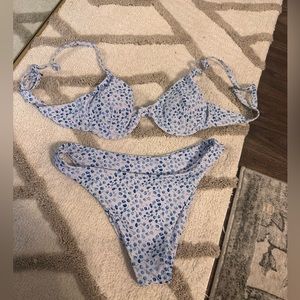 Blue Spotted Bikini